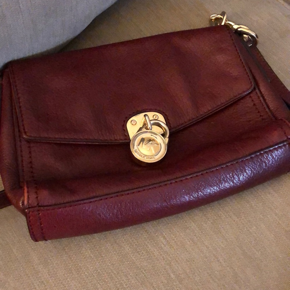 Maroon MK purse